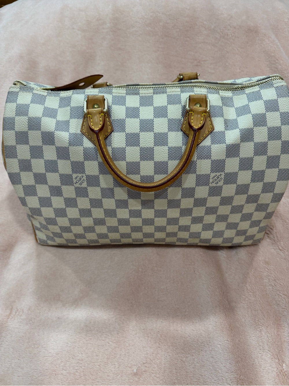 Louis Vuitton Damier Azur Speedy 35 Bag Handbag